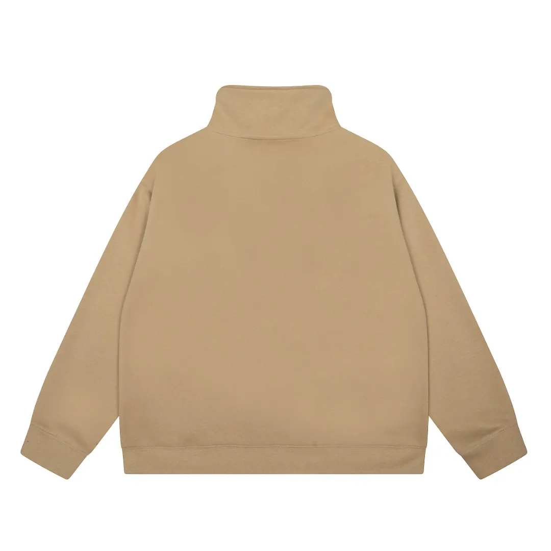 P220 Top quality" Style number: T5100# [Ralph Lauren classic pony embroidered half-zip lapel POLO sweatshirt] ✅Ralph Lauren Ralph Lauren autumn and winter basic versatile polo lapel sweatshirt for men and women couples ✅Moderate thickness, comfortable and soft fabric, strong breathability, can be worn alone or under, ✅Old money style, lazy style, popular retro style simple style, ✅Classic basic version Can be worn between 90kg and 160kg. ✅Wear alone in autumn and winter. Simple and easy to wear under the hood. Recommended for couples. Size: S-L. Color: Black Gray Khaki
